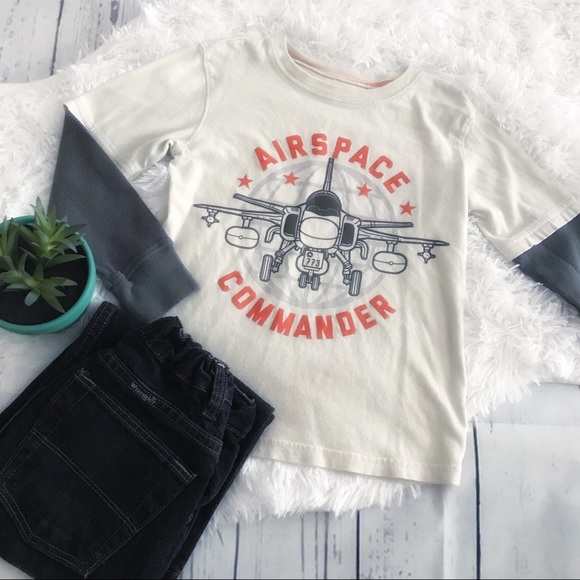jumping beans Other - 🌿Boys Airspace Commander Top •Sz 5/6•